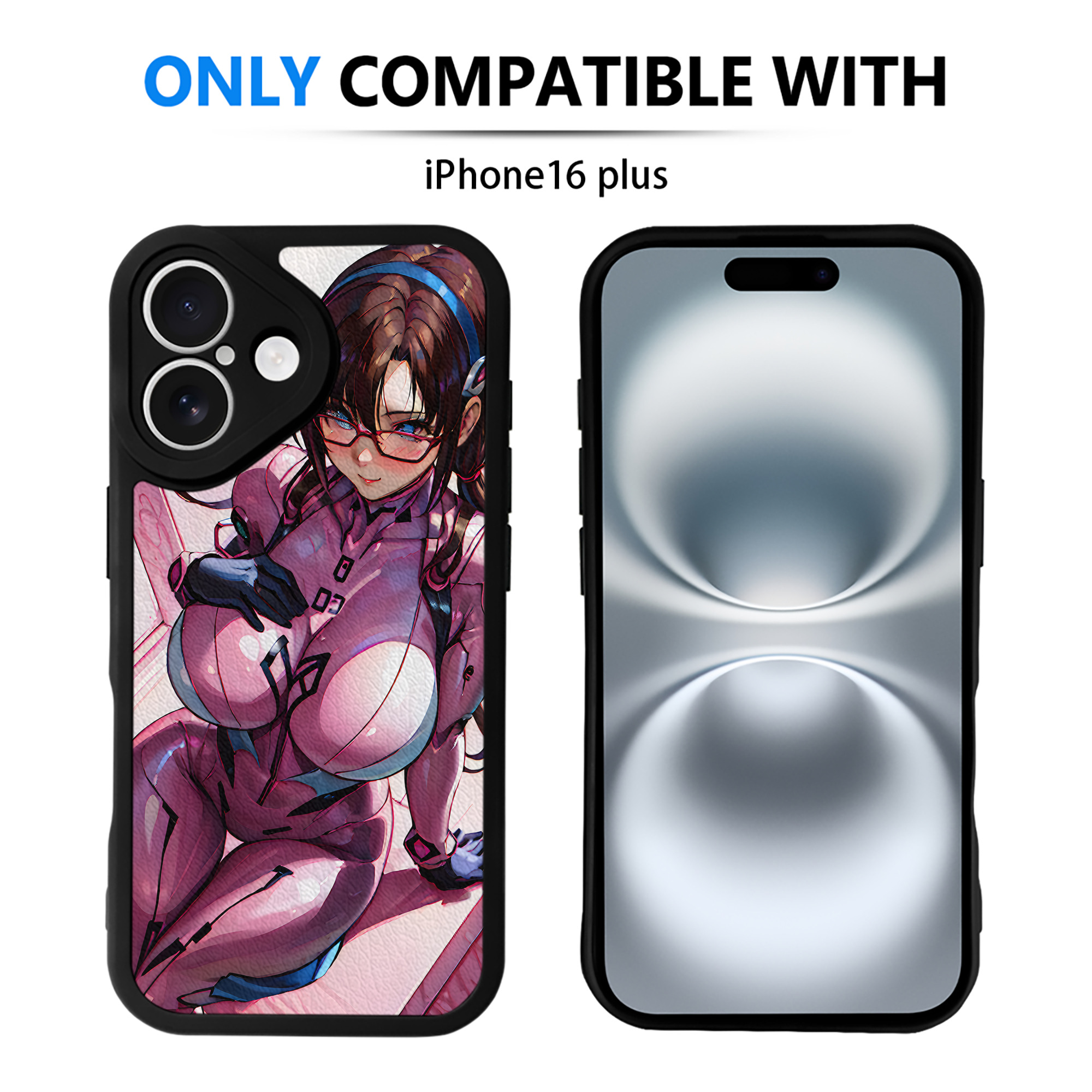 （画像用） EVA 新世紀エヴァンゲリオン 【iPhone 16シリーズ対応】シリコンスマホケース（レザー調） 材質：シリコン